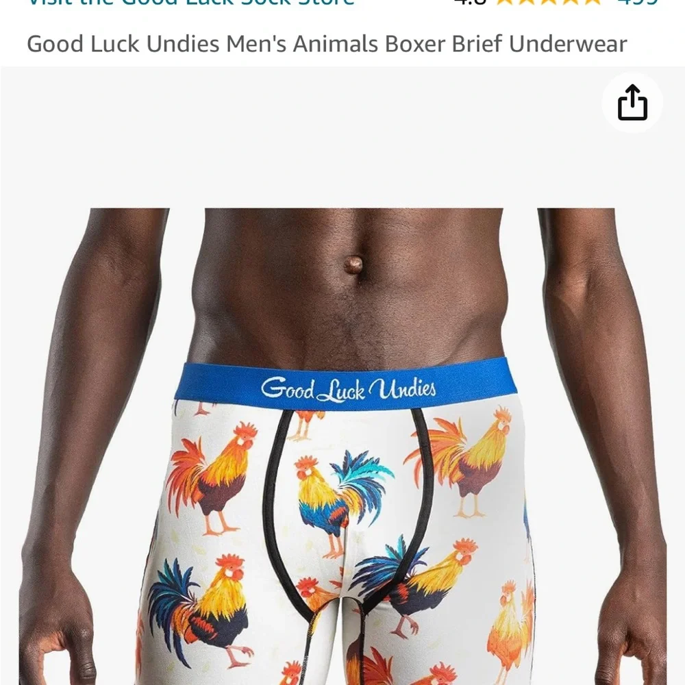 GOOD LUCK MEN UNDERWEAR, Size XL, NEW IN BOX.